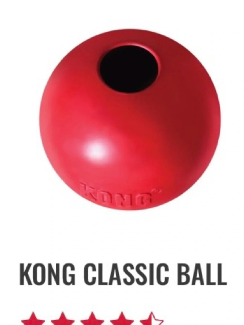 Kong Classic Red Treat Ball